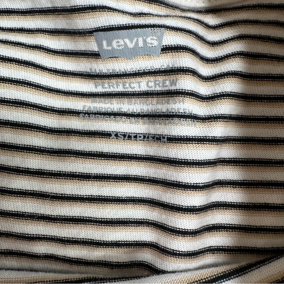 Levis Logo Classic Striped Tee Shirt - Picture 5 of 7